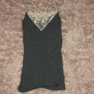 Grey/lace Cami